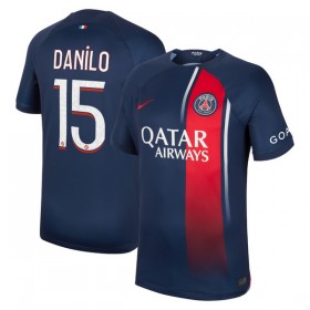 Günstige Fußballtrikots Paris Saint-Germain 2023-24 Danilo 15 Heimtrikot Kurzarm